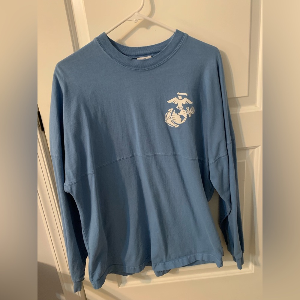 Long sleeve oversized Marine shirt size small